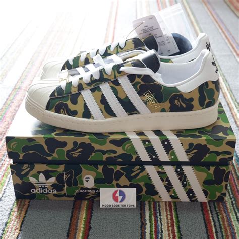 adidas bape shoes fake|adidas x bape superstar 80s.